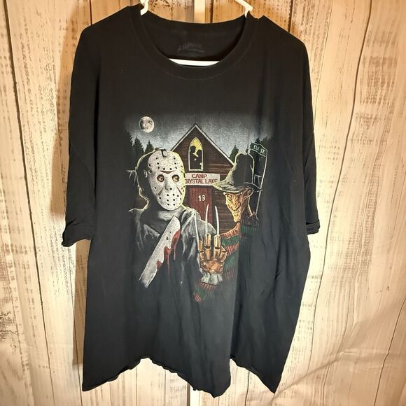 Freddy Vs Jason Men’s Tshirt 3Xl Halloween nightmare On Elm Street - Picture 2 of 4
